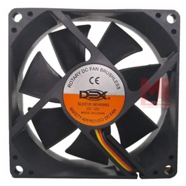 Cooler Fan 120mm x 120mm Para Gabinete DX-12C Dex