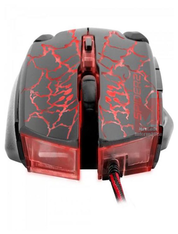 Mouse Gamer USB 3200DPI Spider 2 Fortrek