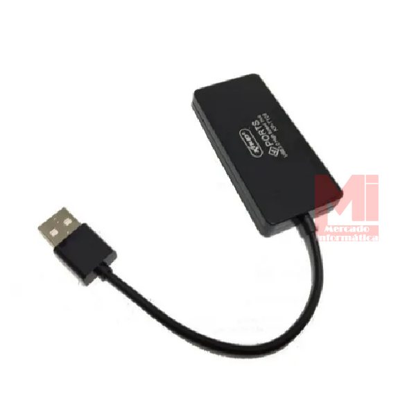 MINI HUB USB 2.0 4 PORTAS – KNUP KP-T109